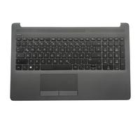 Palmrest + Keyboard + Touchpad Hp 250 255 G7 15-Da 15-Db Original Germanium