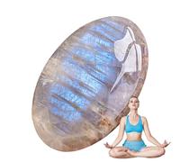 Palmstone - 2 Inch Moonstone Crystal Palm Stone | Pierre de Lune Arc-en- Énergie Positive, Relaxation & Sommeil, Méditation Spirituelle, Cadeau Saint-Valentin Fête des Mères