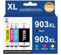 Palmtree 903XL 903 Cartouche d'encre Compatible pour Cartouche HP 903XL Cartouche pour HP Officejet 6950 6960 OfficeJet Pro 6960 6970 Cartouche pour HP 903xl Pack de 4 Cartouches