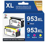 Palmtree 953XL 953 XL Remanufacturé Cartouche d'encre pour Cartouche HP 953 XL Compatible pour HP OfficeJet Pro 8720 8730 7740 7720 7730 8210 8718 8710 8725 8715 8728 8218 8719 8740 (Pack de 4)
