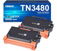 Palmtree TN 3480 Cartouche de Toner de Remplacement pour Brother TN-3480 TN3430 Brother TN3480 Compatible pour Brother HL-L5100DN HL-L5200DW MFC-L5750DW HL-L5000D DCP-L5500DN HL-L6300DW (2 Noir)