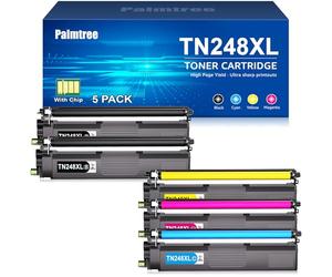 Palmtree TN248XL TN248 Compatible pour Toner Brother DCP-L3560CDW Brother MFC-L8390CDW Brother DCP-L3555CDW TN 248XL TN-248XL TN-248CMYK TN 248 Brother HL-L3240CDW MFC-L3760CDW MFC-L3740CDWE