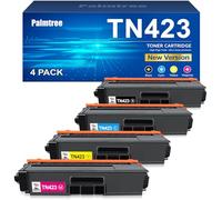 Palmtree TN423 Lot de 4 Cartouches de Toner Compatible pour Brother TN-423 TN-423BK TN421 pour Brother MFC-L8690CDW Toner MFC-L8900CDW HL-L8260CDW HL-L8360CDW DCP-L8410CDW DCP-L8410CDN