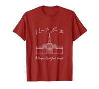 Palmyra NY Temple, I Love to See My Temple, Calligraphie T-Shirt