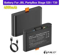PALO 1-2 pièces Batterie de remplacement 4800mAh pour enceinte Bluetooth JBL 600 Boombox 4 PartyBox 520/720 avec entrée Type-C 1PC Battery