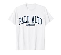 Palo Alto, Californie, Collège, université, style bleu marine T-Shirt