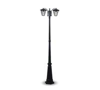 PALO LAMPE HAUTE LAMPE DE JARDIN LED 60 W ALUMINIUM COULEUR NOIR ATTACHCO GRANDE