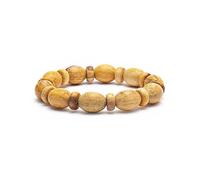 Palo Santo bracelet élastique, forme ovale et donut -- ±1 cm