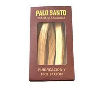 Palo Santo Encens 100 % naturel Pérou - 8 bâtons en bois sacré à brûler 70 grammes - Nettoyage purification protection énergétique Yoga méditation éthique et durable (Palo Santo Bois sacré boîte)