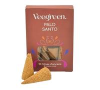 Palo Santo encens & Huile Essentiel Fait Main | Bâtonnets d'encens Naturel | bursera graveolens | parfumés | Encens sciamanique pour rituels et cérémonies sacrées. (Cône Palo Santo x10)
