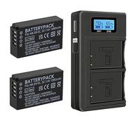 Palogreen 2 Pcs EN-EL20 EN-EL20A Batterie Et Chargeur LCD pour Nikon P1000, P1100, P950, Coolpix A, 1 J1,1 J2,1 J3,1 S1,1 V3, DL24-500