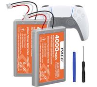 Palogreen 4000mAh PS5 Batterie de Manette - Batterie au Lithium Rechargeable Haute capacité pour LIP1708, PS5 Dual Sense, CFI-ZCT1W, CFI-ZCT1J(3,65 V/14,6 Wh) (2Pcs)