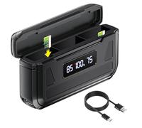 Palogreen Hero 12 Chargeur de Batterie pour Go-Pro Hero 12/11/10/9, Noir, avec écran LCD, Fente pour Carte TF, Convient à Basse température, Format de Poche (Batterie Non Incluse)