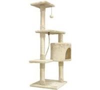 PALOMA Arbre a chat 40 40 114cm 3 plateformes 1 corde 1 niche poteau a griffer G