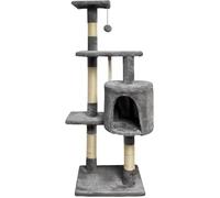 Paloma Lemonade Arbre à chat 40 x 40 x 114 cm – 3 plateformes, niche, poteaux à griffer – gris foncé