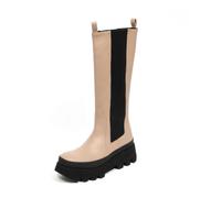 Paloma Barceló - Bottes en cuir Bibi en Mauve - Femme - Chaussures - Beige - Taille: 36 EU