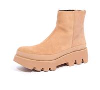 Paloma Barceló - Bottines en daim avec fermeture éclair latérale - Femme - Chaussures - Beige - Taille: 41 EU
