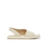 Paloma Barceló, Femme, Chaussures, Blanc, Taille: 36 EU Sandale en Cuir Ivoire avec Semelle en Caoutchouc