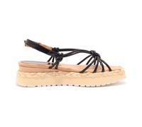Paloma Barceló, Femme, Chaussures, Noir, Taille: 36 EU Sandalette en cuir noir brillant modèle 2002