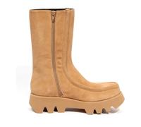 Paloma Barceló - Ivet Bottines en daim à fermeture éclair latérale - Femme - Chaussures - Beige - Taille: 39 EU
