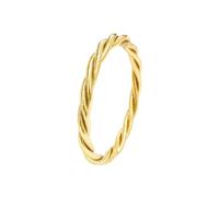 Paloma Bijoux Bracelet Bouddhiste véritable jonc de temple Thaïlande avec Mantra porte bonheur - Feuille d'or véritable (S - 62mm, Doré - Torsadé 1 pièce)