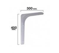 Palomilla Reforzada Blanca 400x300 mm.