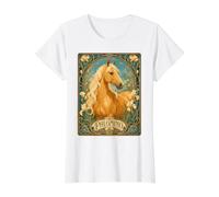 Palomino Cheval Art Nouveau Amoureux Equin T-Shirt Graphique avec Valeur