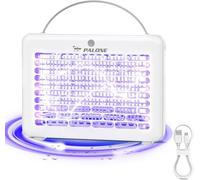 PALONE Destructeur d'insectes électrique, 4000 V, USB, avec batterie de 1200 mAh, avec 6 ampoules LED UV, non toxique, sans odeur, pour l'intérieur et l'extérieur, à suspendre