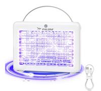 PALONE Lampe Anti Moustique 4000V, Tue Mouche Electrique USB 1200mAh, Piege Mmoustique avec 3 Ampoules LED UV pour Intérieur et Extérieur - Suspendable
