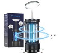 PALONE Lampe Anti Moustique Réglable en Hauteur 4000mAh USB-C UV + LED Tue Mouche Électrique avec Grille De Sécurité, Silencieuse Matériau ABS Répulsif Électrique Insect pour Cuisine,Clôture,Camping