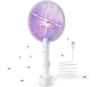 PALONE Raquette Electrique Insectes Raquette Moustique Electrique 4000V Rechargeable Via USB, Tuer Moustiques et Insectes Volants