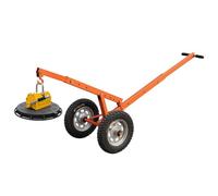 Palonnier Réglable en Acier for Couvercles de Regards, Équipé D'un Aimant de Levage, Capacité de Levage : 400 Kg / 880 Lb, Adapté À La Manutention de Matériaux(Wheel Size 40cm/15.7in)