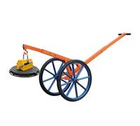 Palonnier Réglable en Acier for Couvercles de Regards, Équipé D'un Aimant de Levage, Capacité de Levage : 400 Kg / 880 Lb, Adapté À La Manutention de Matériaux(Wheel Size 70cm/27.6in)