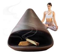 Paloo Santo Sculpture en argile - Bol purifiant d'énergie fabriqué à la main | Supports de parfum de sauge | Brûleur d'encens | Bol de sauge et bol de parfum fabriqué à la main