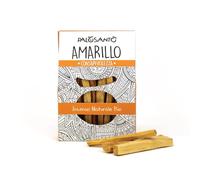 PALOSANTO - Palo Santo Batons variété Amarillo - Encens Naturel d'Equateur - Paquet de 15 Bâtonnets - Récupérez Vos Meilleures Vibrations - Odeur balsamique Parfum d'agrumes