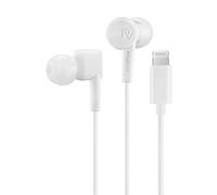 PALOVUE Écouteurs Lightning compatibles avec iPhone 14, iPhone 13, iPhone 12, 11 Pro Max, iPhone X, XS Max, XR, iPhone 8, 7 Plus, certifiés MFi avec contrôleur de Microphone SweetFlow (Blanc)