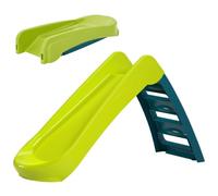 Palplay Fun N Fold Toboggan junior pour enfants, intérieur et extérieur, vert, léger, pliable, rangement rapide et facile, tout-petits âgés de 18 mois à 5 ans