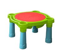 Palplay Table d’Activités Enfants - Bac Sable et Eau 2 Compartiments - Surface Amovible Multi-Usage - Jusqu’à 4 Enfants - Plastique Résistant UV - Dès 2 Ans