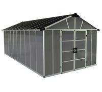 Palram - Abri De Jardin 11x21.3 Pieds Gris Anthracite Avec Plancher 705724 Gris