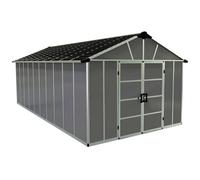 Palram - Abri De Jardin 11x21.3 Pieds Gris Anthracite Avec Plancher 705724 Gris