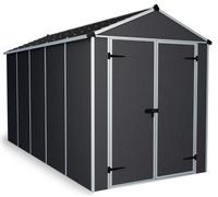 Abri de jardin Rubicon polycarbonate gris foncé surface totale 7m²