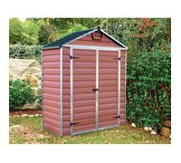 PALRAM Abri de jardin Skylight 1,5 m² - Aluminium et polycarbonate - Ambre