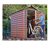 PALRAM Abri de jardin Skylight 1,9 m² - Aluminium et polycarbonate - Ambre