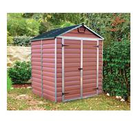 PALRAM Abri de jardin Skylight 2,6 m² - Aluminium et polycarbonate - Ambre