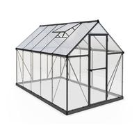 Palram Aluminium Serre 1,9x3,1 m Set Hybrid 6x10 gris Serre Maison de culture Tomate Maison de plantation
