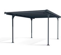 Palram - CARPORT VERONA 5000 gris toit plat couleur bronze
