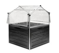 Palram - Canopia Métal Lit surélevé avec serre Plantino anthracite 118x118x147 cm