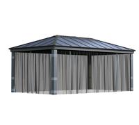 Palram - Canopia Moustiquaire en polyester pour pavillon Dallas 6100 Gris