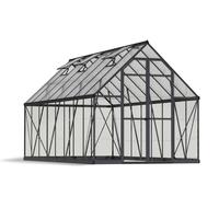 Serre de jardin en aluminium gris et polycarbonate Balance 11.9m²