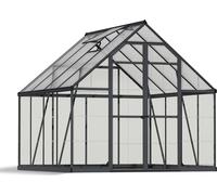 Serre de jardin en aluminium gris et polycarbonate Balance 6m²